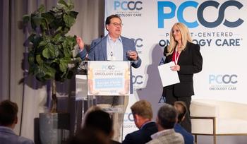 PCOC Cochairs lead the whiskey tasting | Image credit: Greg Smit for AJMC