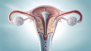 Anatomical illustration of the female reproductive system focusing on the uterus and fallopian tubes. | Image Credit: MFAYEJURRAHMAN - stock.adobe.com