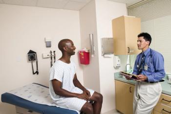 male patient with doctor