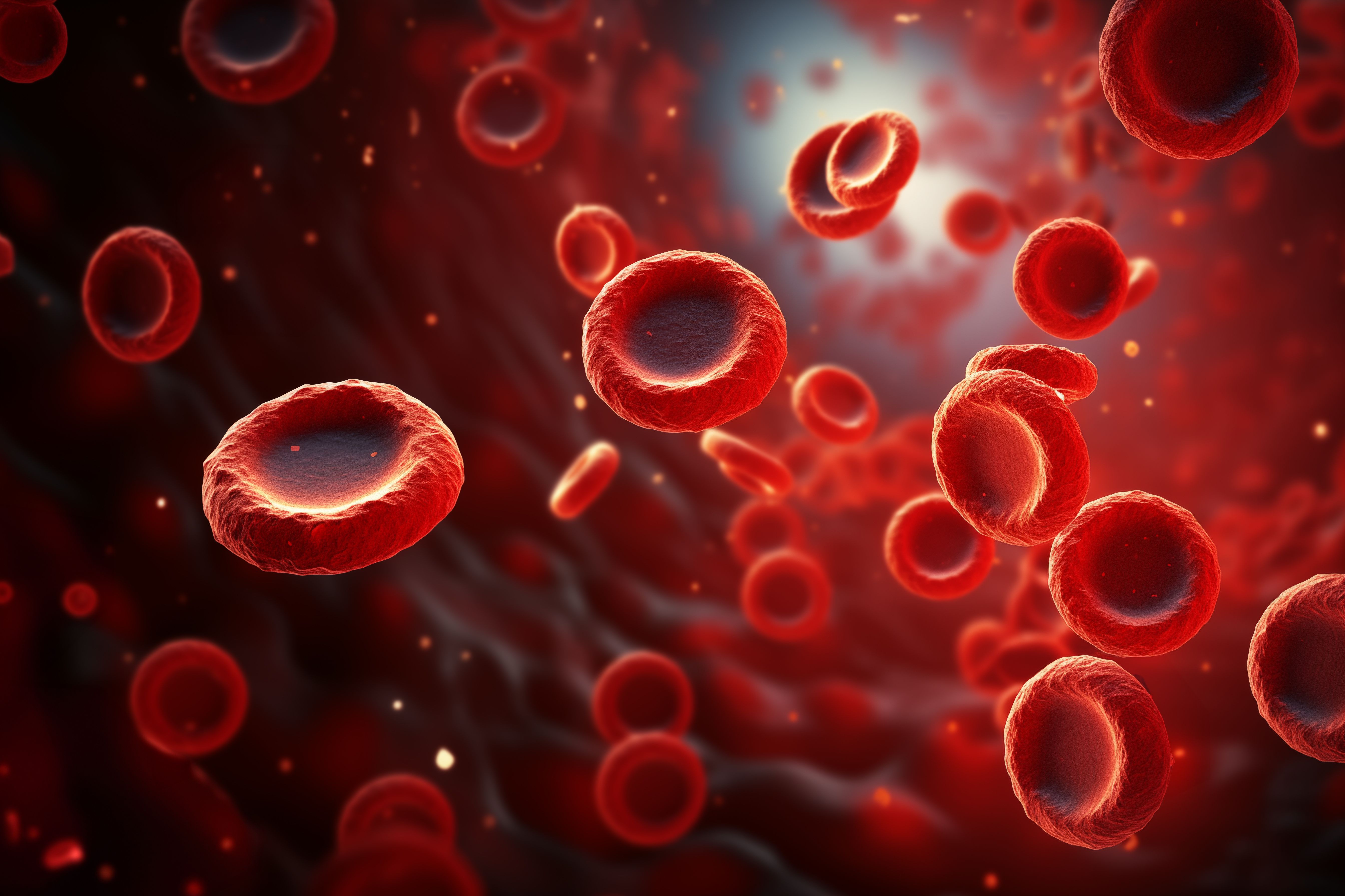 Myeloid malignancy concept, blood cells floating | image credit: Eleni - stock.adobe.com