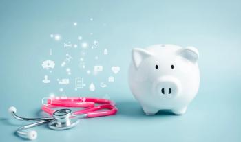 Stethoscope with health icons next to a white piggy bank | Image credit: Kiattisak - stock.adobe.com