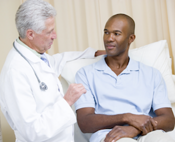 Doctor and patient.