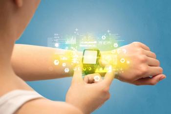 person with smart watch