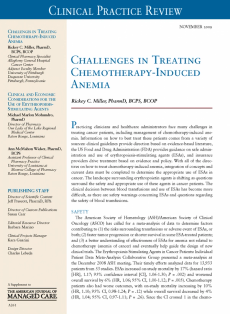 Clinical Practice Review: Challenges in Treating Chemotherapy-Induced Anemia