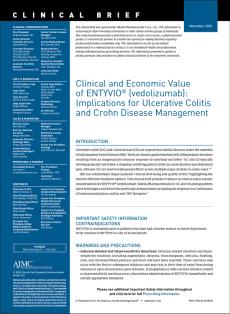 Clinical and Economic Value of ENTYVIO® (vedolizumab): Implications for Ulcerative Colitis and Crohn Disease Management