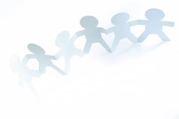 Paper people chain