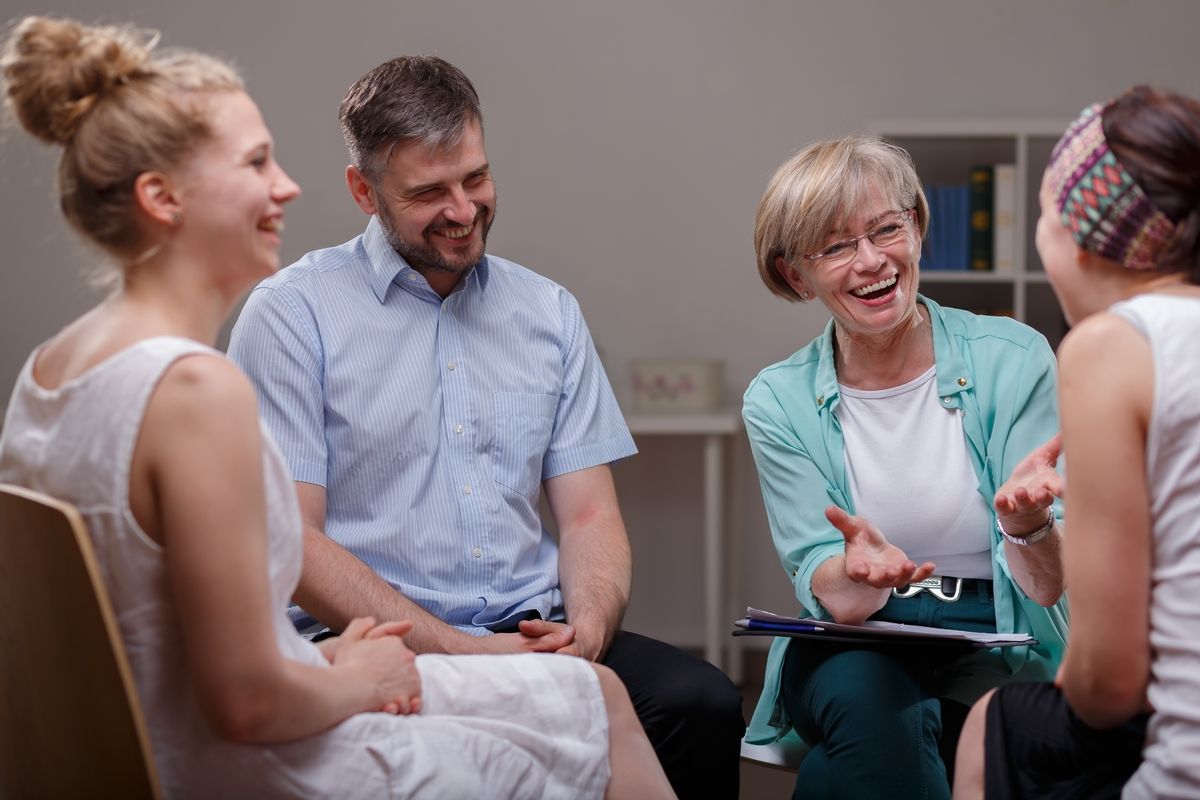 Group of friends laughing