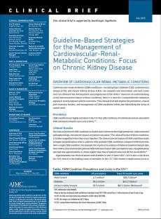 Guideline-Based Strategies for the Management of Cardiovascular-Renal-Metabolic Conditions: Focus on Chronic Kidney Disease