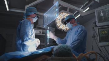 Doctors performing surgery with AI graphics | Image credit: Framestock – stock.adobe.com