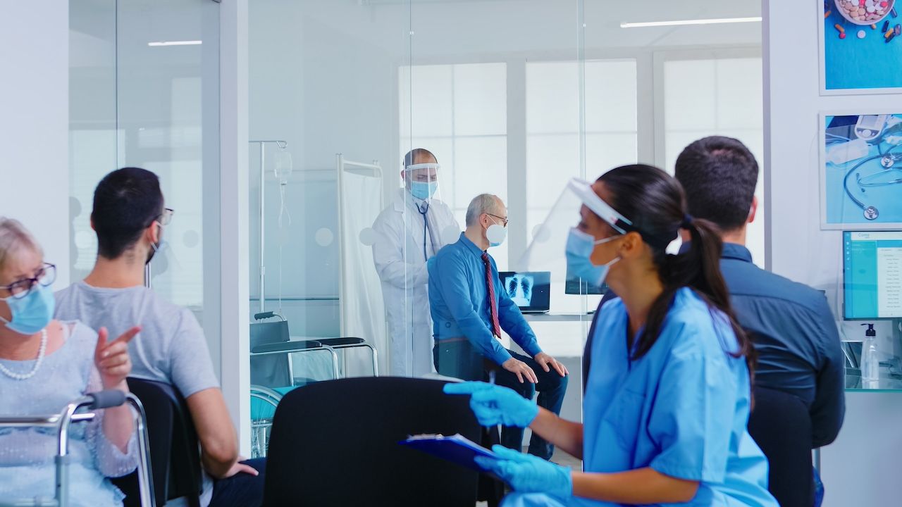Doctor checking an older mans lungs | Image credit: DC Studio-stock.adobe.com