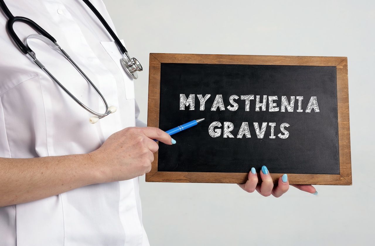 MYASTHENIA GRAVIS inscription on the black board Image credit: Yurii Kibalnik - stock.adobe.com