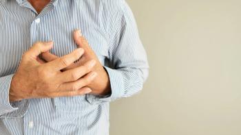 Senior man suffering from severe chest pain. Warning signs of unstable angina or myocardrial infarction disease. | Image credit: Orawan - stock.adobe.com