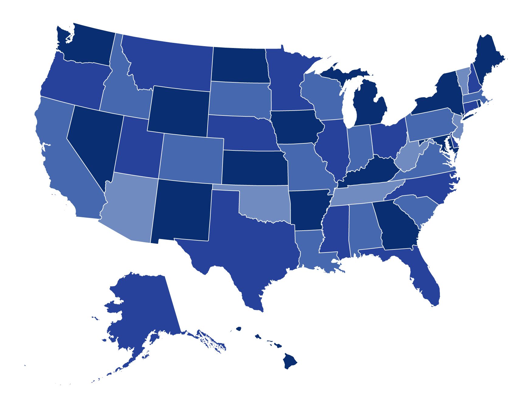 Map of the United States