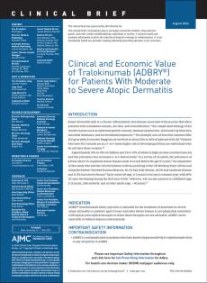 Clinical and Economic Value of Tralokinumab (ADBRY®) for Patients With Moderate to Severe Atopic Dermatitis