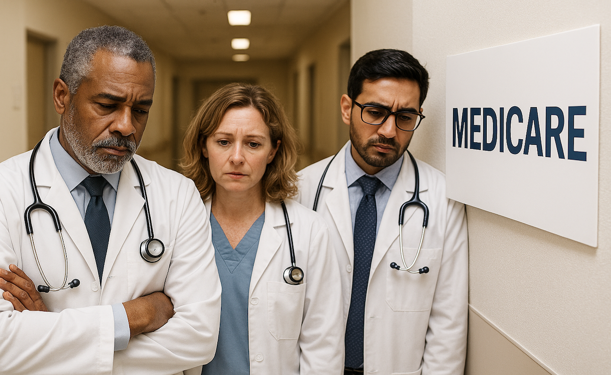 Diverse docs leaving Medicare | Image Credit Maggie-sora.chatgpt.com