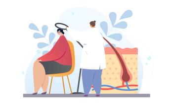 Illustration of patient with AA at doctor | Image Credit: Rudzhan - stock.adobe.com