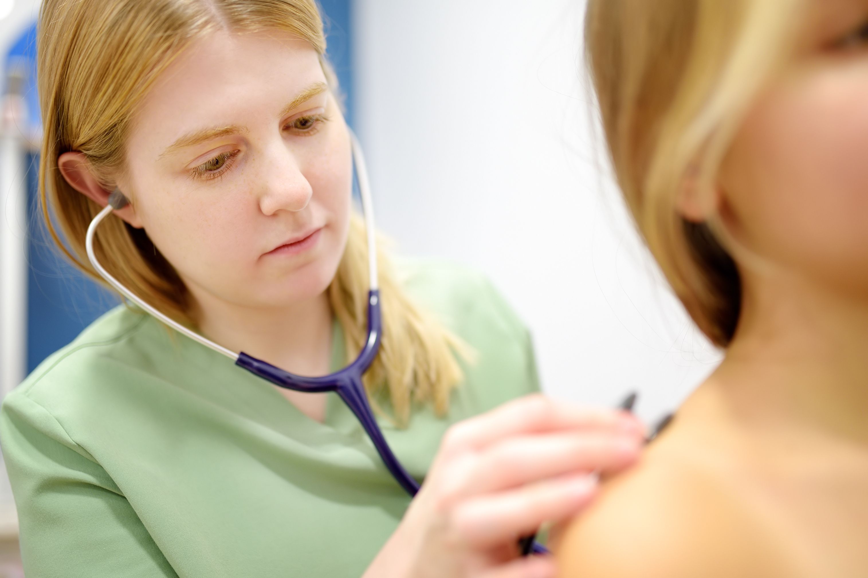 Clinician listening to child's heartbeat | image credit: Maria Sbytova - stock.adobe.com