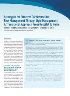 Strategies for Effective Cardiovascular Risk Management Through Lipid Management: A Transitional Approach From Hospital to Home