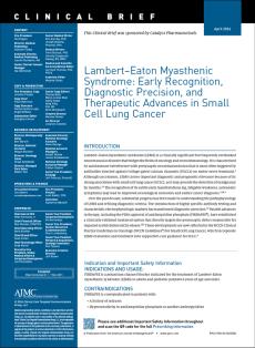 Lambert–Eaton Myasthenic Syndrome: Early Recognition, Diagnostic Precision, and Therapeutic Advances in Small Cell Lung Cancer