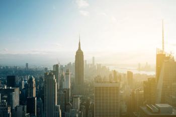 New York City cityscape from a building - karrastock - stock.adobe.com
