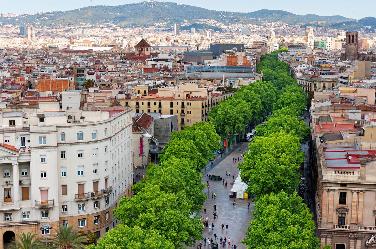 City street in Barcelona