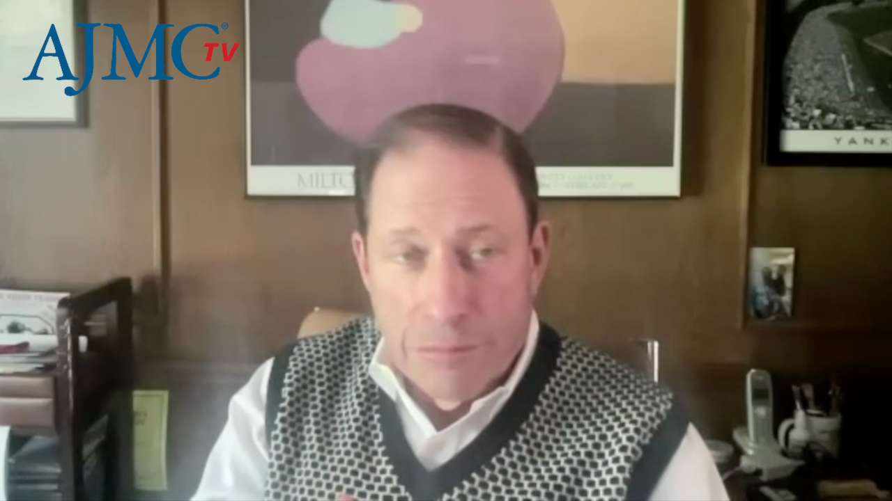 Screenshot of an interview with Lee Shulman, MD