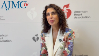 Screenshot of an interview with Martha Gulati, MD
