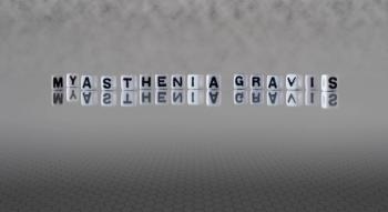 myasthenia gravis word or concept represented by black and white letter cubes on a grey horizon background stretching to infinity: © lexiconimages - stock.adobe.com