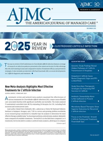 2025 Year in Review: C diff | Image credit: AJMC