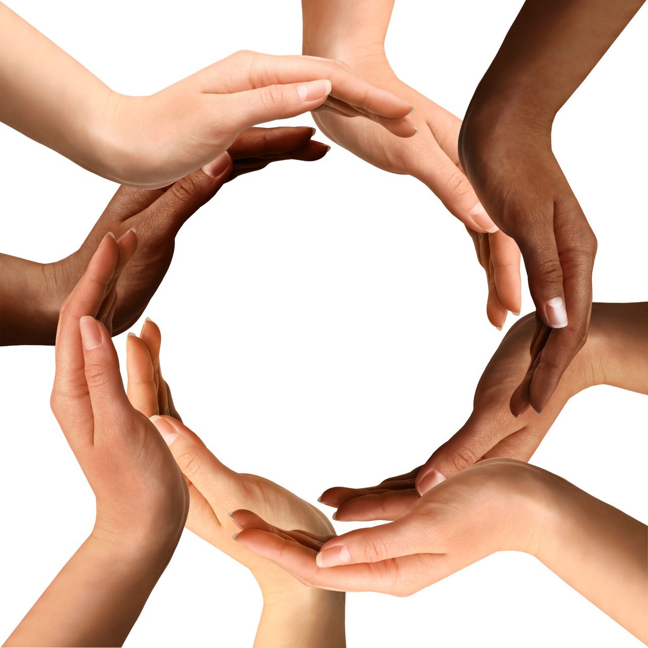 Image of many skin tones to represent diversity