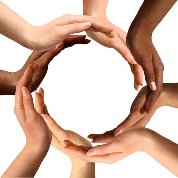 Diverse hands of patients.