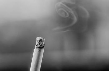 a smoking cigarette