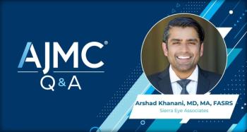 Headshot of Paul Hahn, MD, on AJMC branded Q&A background