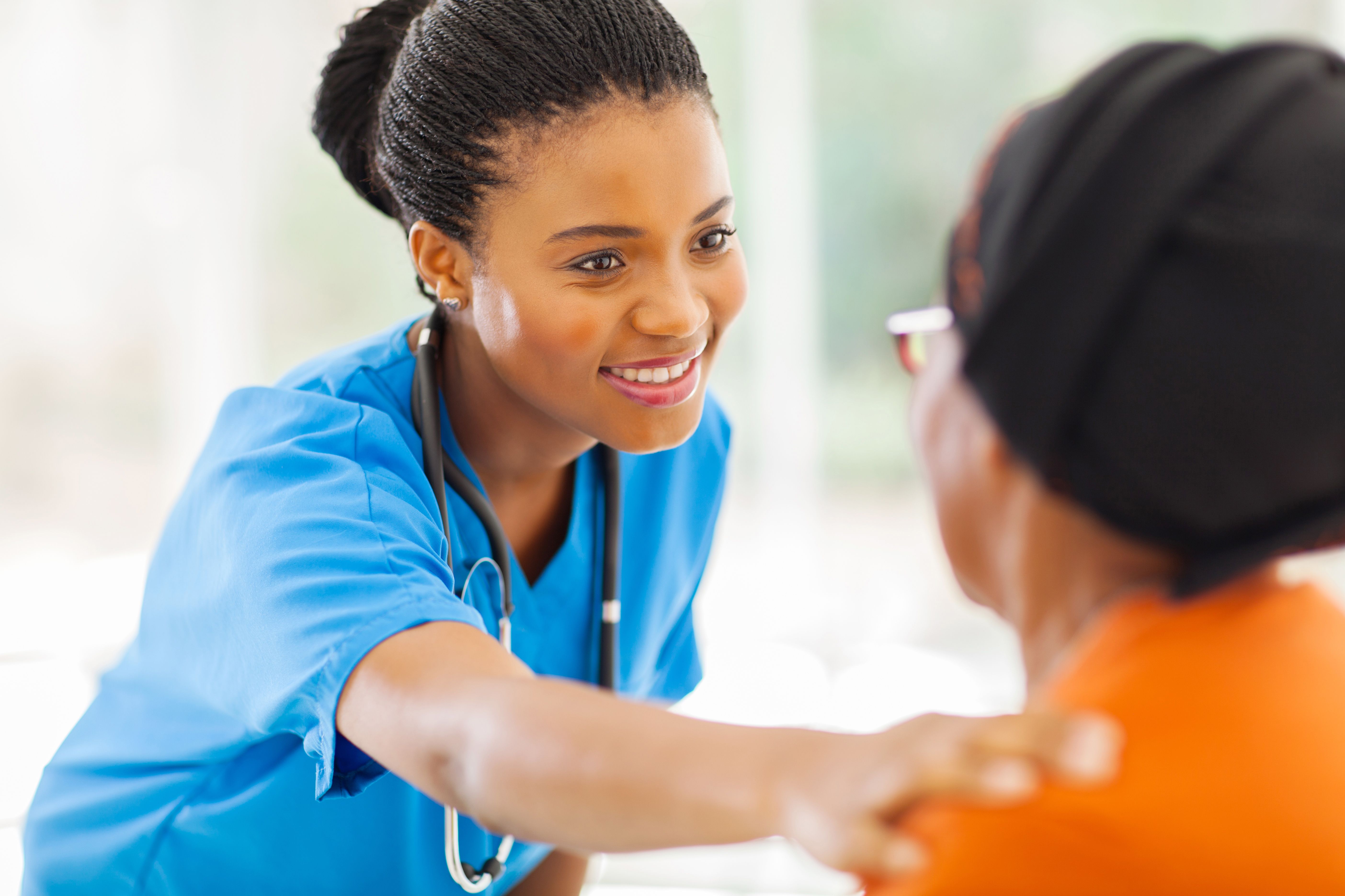 Physician and patient.