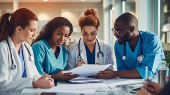 Health care workers collaborating | Image credit: Наталья Евтехова – stock.adobe.com