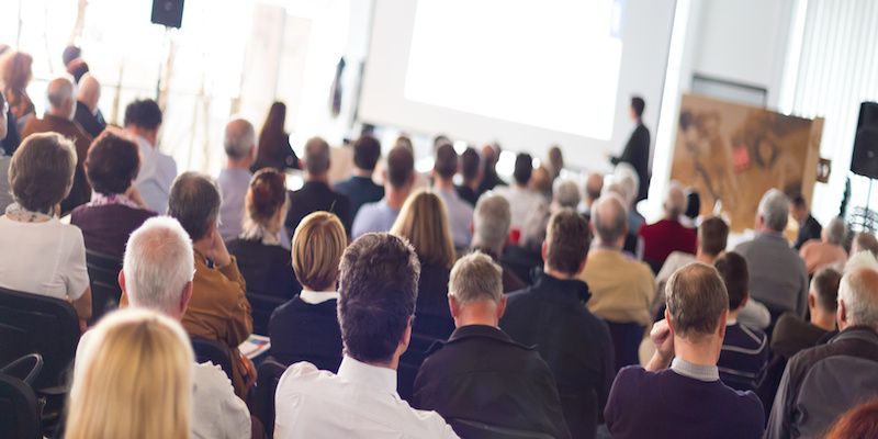 crowd at conference