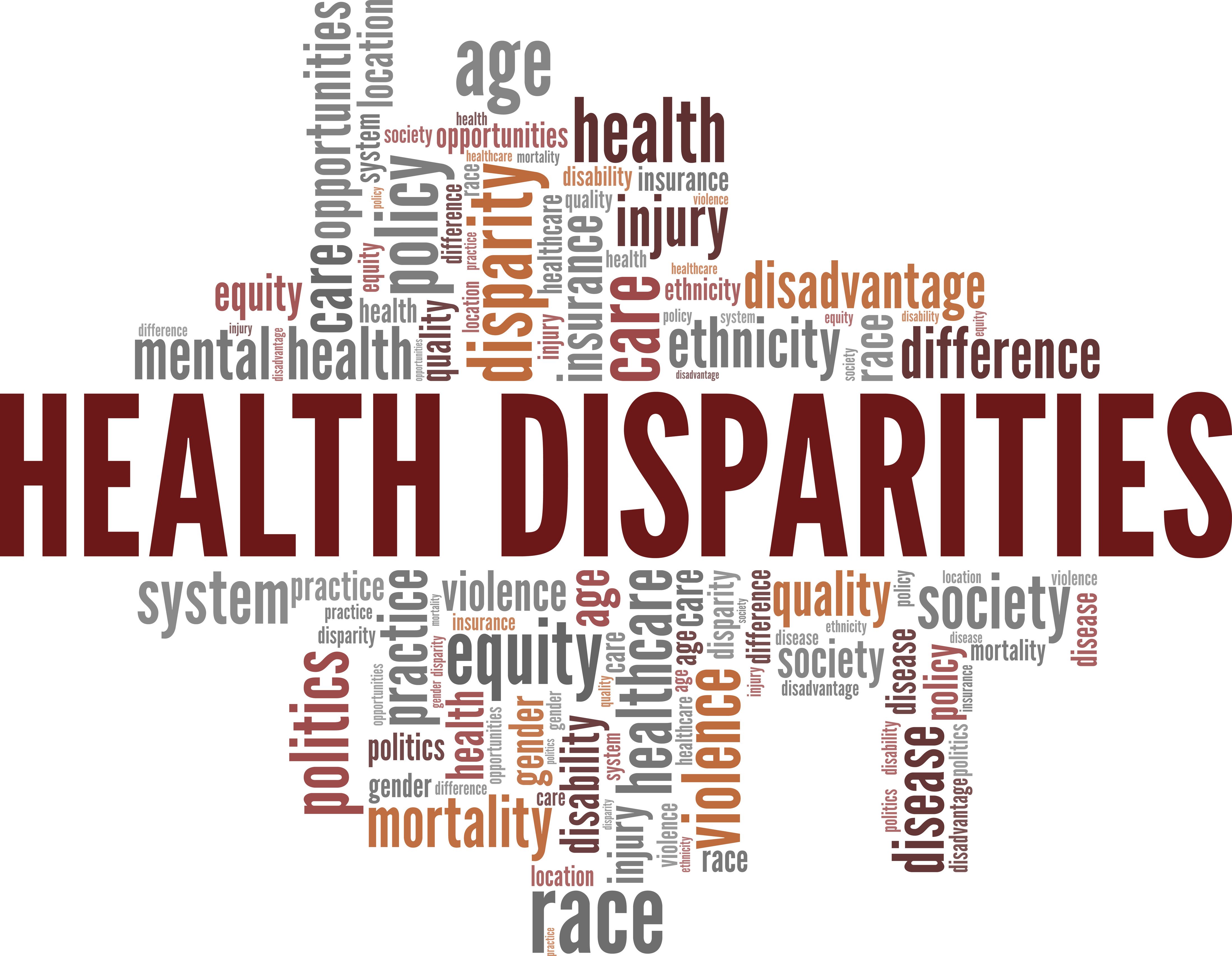 Health disparities word cloud | Image Credit: Colored Lights-stock.adobe.com