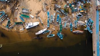 Hurricane damage to boats and shoreline | Macbeth GP - stock.adobe.com