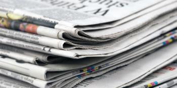 stack of newspapers