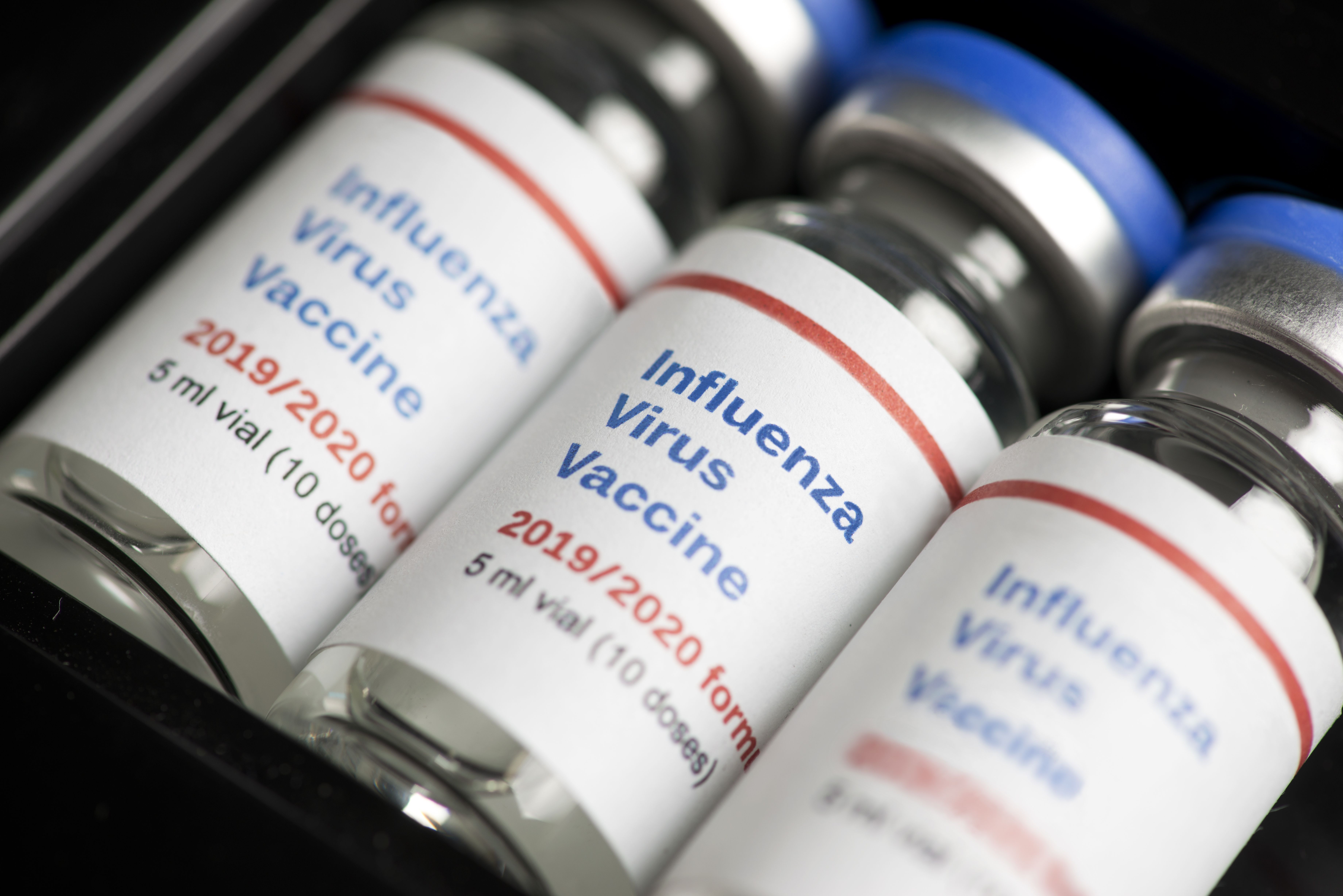 flu vaccine vials