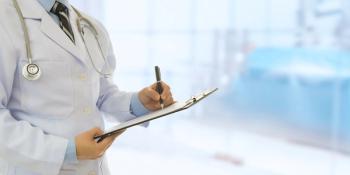 Doctor with clipboard