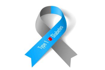 Type 1 diabetes ribbon | Image Credit: Dvarg