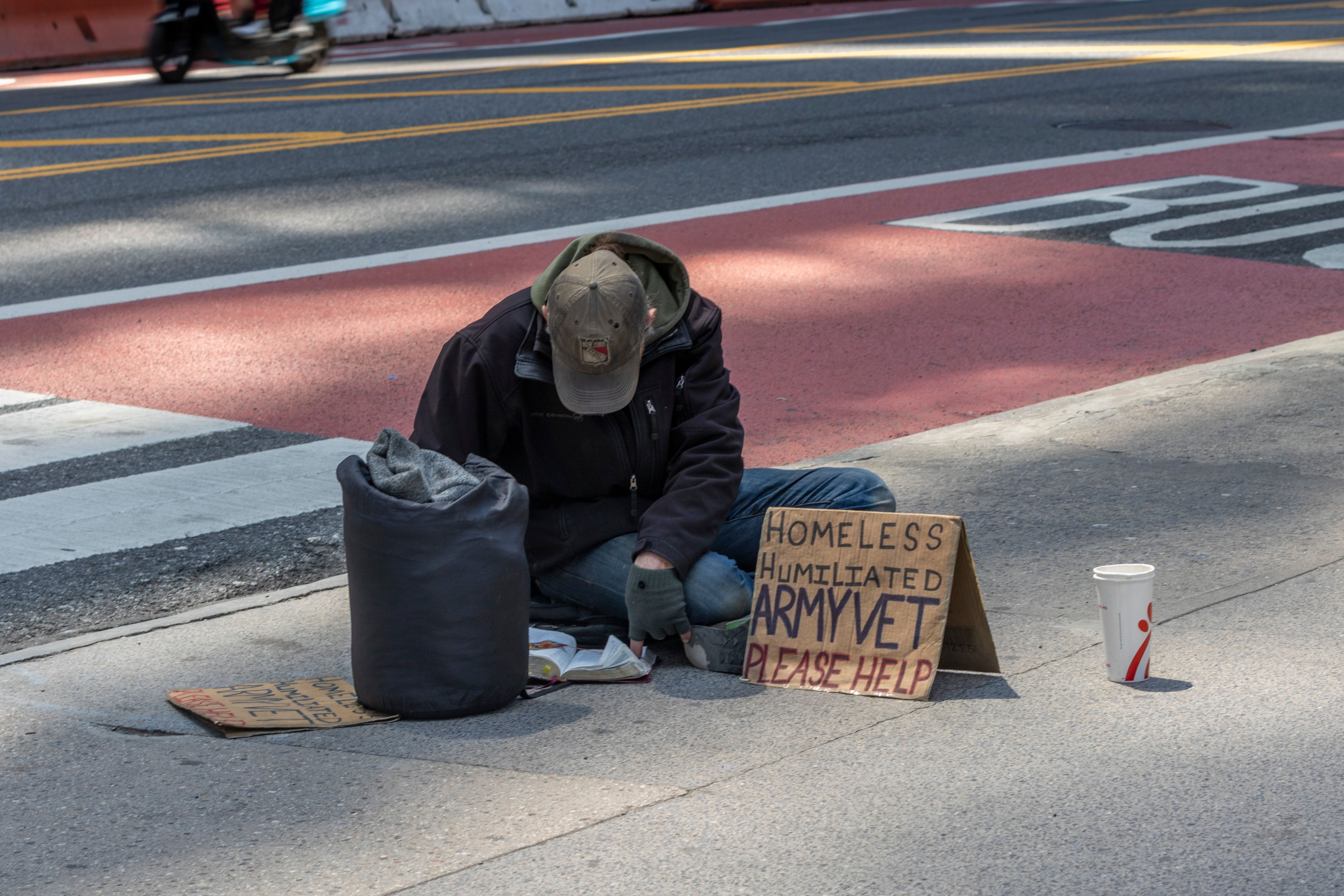 Veteran experiencing homelessness | Image Credit: MISHELLA - stock.adobe.com