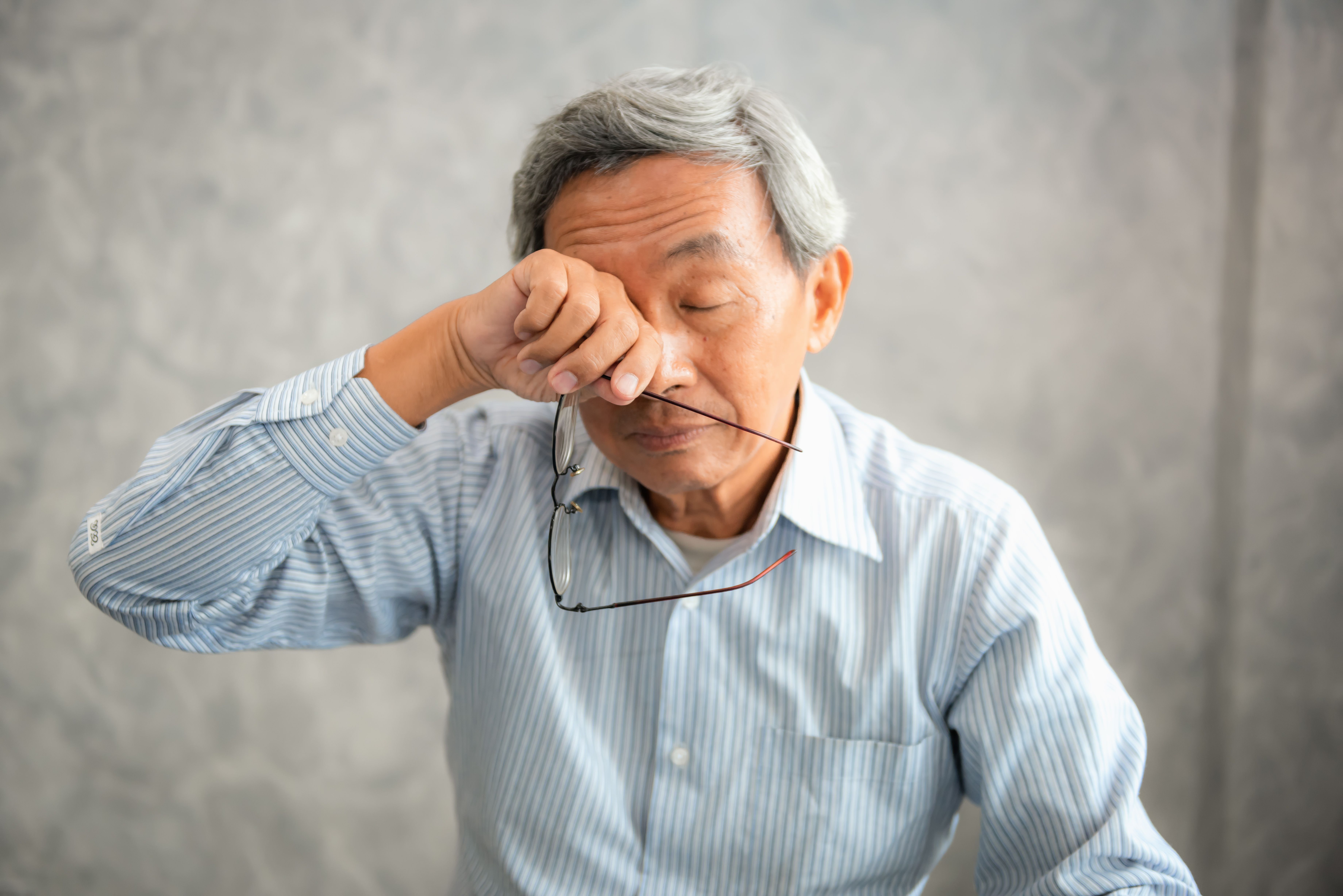 Older man rubbing eyes | Image credit: Maha Heang 245789 - stock.adobe.com