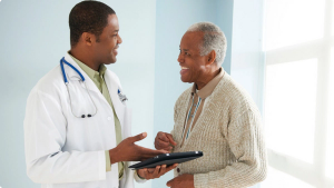 black patient and black doctor