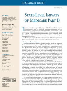 State-Level Impacts of Medicare Part D