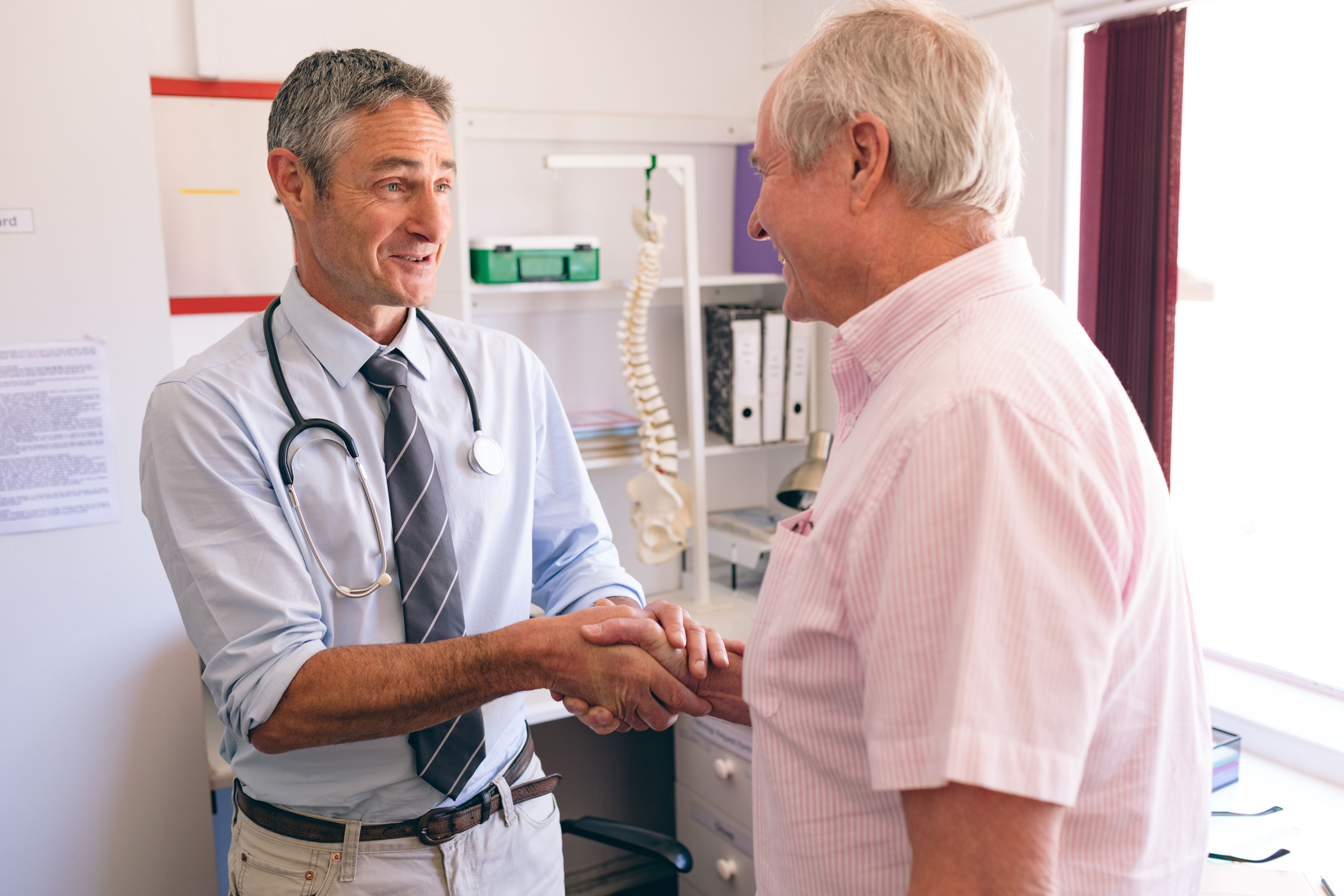 Man going to doctor's appointment