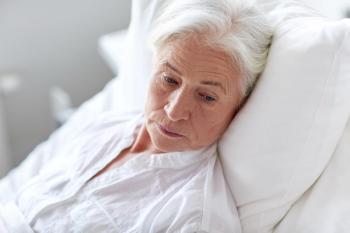 Image of senior woman in hospital