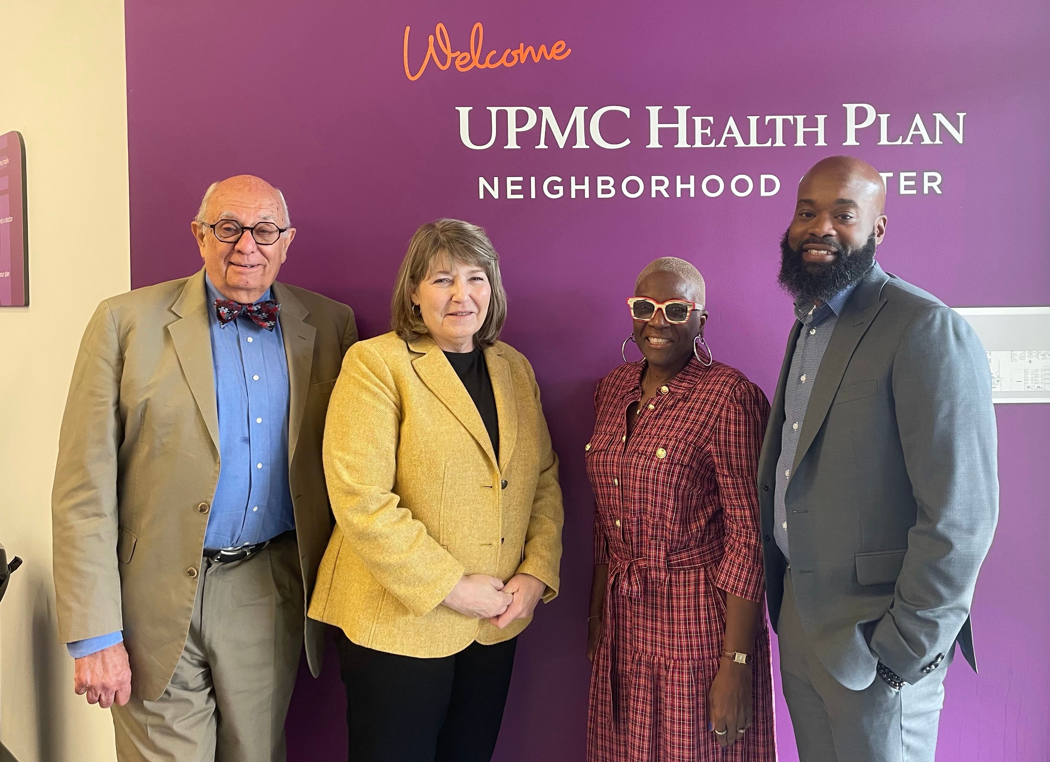 Group photo of Thomas Washington Jr, Sally Kozak, John Lovelace, and Terri Shields