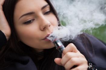 teen girl vaping